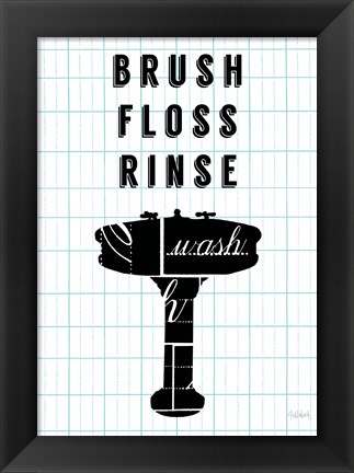 Framed Letterform Sink Print