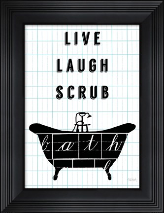 Framed Letterform Tub Print