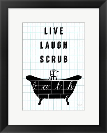 Framed Letterform Tub Print