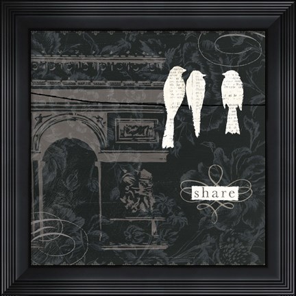 Framed Love Paris II Print