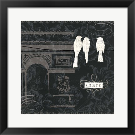 Framed Love Paris II Print