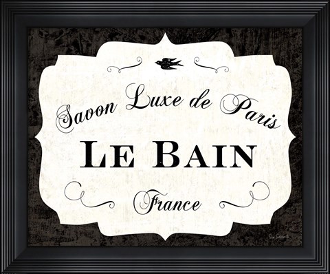Framed Le Bain Luxe II Print