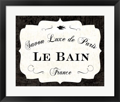 Framed Le Bain Luxe II Print