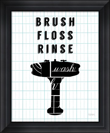Framed Letterform Sink Print