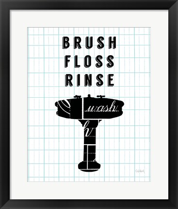 Framed Letterform Sink Print