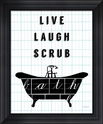 Framed Letterform Tub Print
