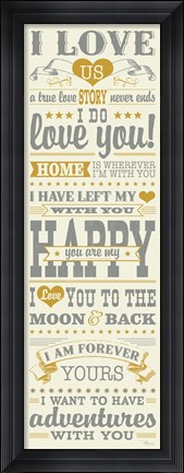 Framed L-O-V-E I Color Print