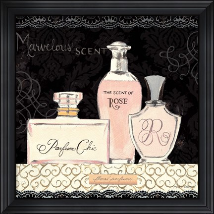 Framed Les Parfum I Print