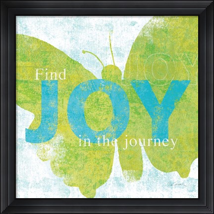 Framed Letterpress Joy Print