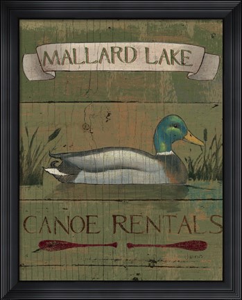 Framed Lodge Signs IV Print