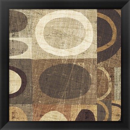 Framed Modern Geometric Neutral II Print