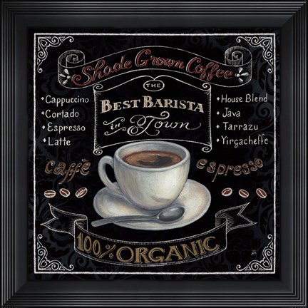 Framed Morning Treat Square II Print