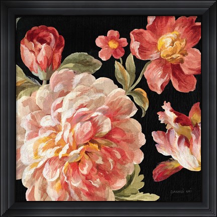 Framed Mixed Floral IV Crop I Print