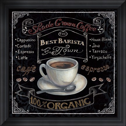 Framed Morning Treat Square II Print