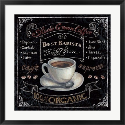 Framed Morning Treat Square II Print