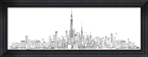 Framed New York Skyline Print