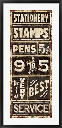 Framed Nine to Five I Print