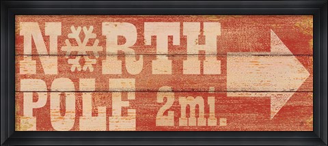 Framed North Pole Print