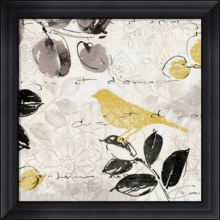 Framed Plume and Motif II Print