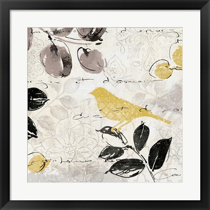 Framed Plume and Motif II Print