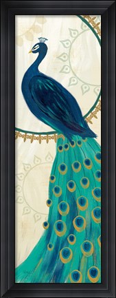 Framed Proud as a Peacock IV Print
