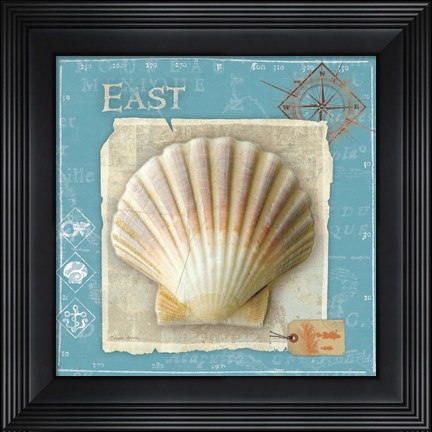 Framed Points East Print