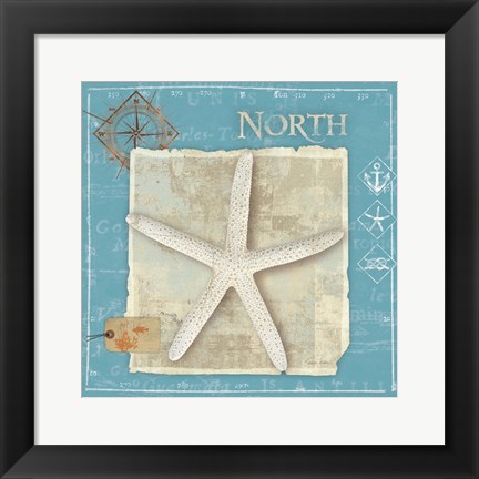 Framed Points North Print