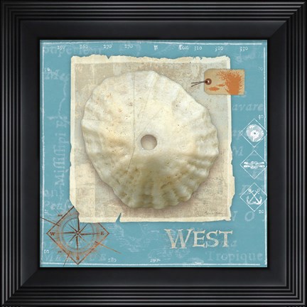 Framed Points South Print