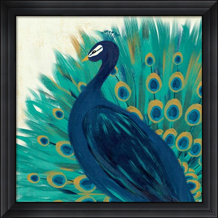 Framed Proud as a Peacock II Print