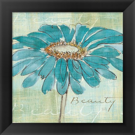 Framed Spa Daisies I Print