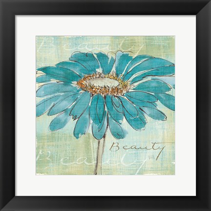 Framed Spa Daisies I Print