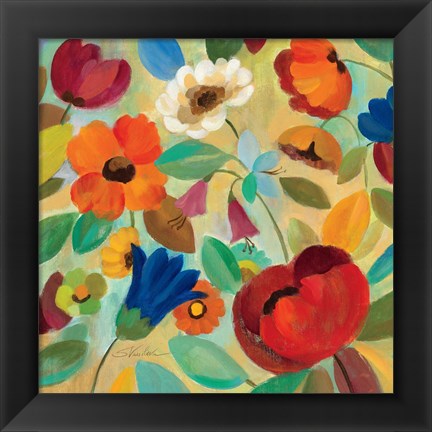 Framed Summer Floral IV Print