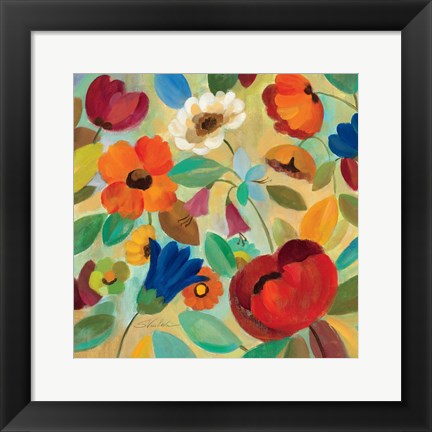 Framed Summer Floral IV Print