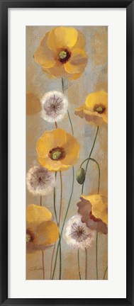 Framed Spring Poppies I Print