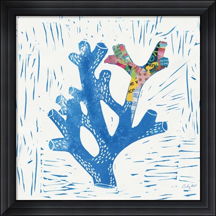 Framed Sea Creature Coral Color Print