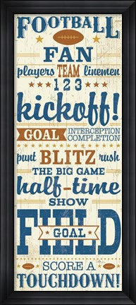 Framed Sport Lover I Brown Print