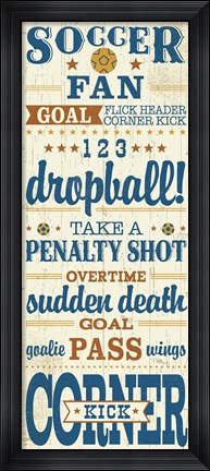 Framed Sport Lover III Brown Print