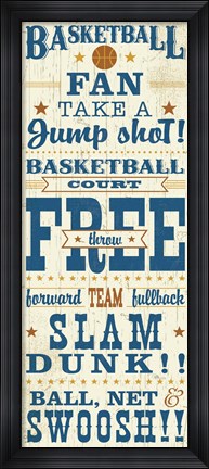 Framed Sport Lover IV Brown Print
