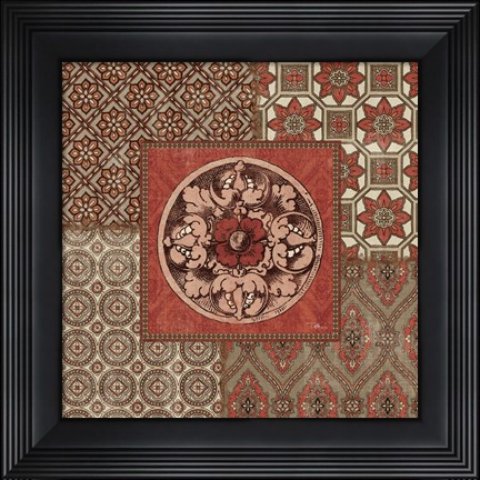 Framed Venetian Patchwork V Print