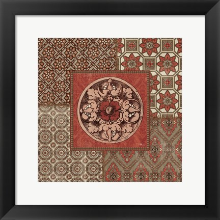 Framed Venetian Patchwork V Print