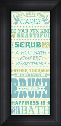 Framed Wash Up III Print