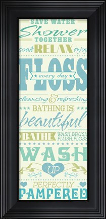 Framed Wash Up IV Print