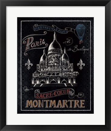 Framed Travel to Paris III Print