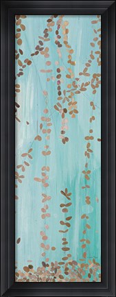 Framed Trailing Vines II Blue Print
