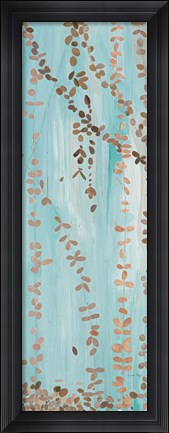 Framed Trailing Vines III Blue Print