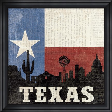 Framed Texas Print