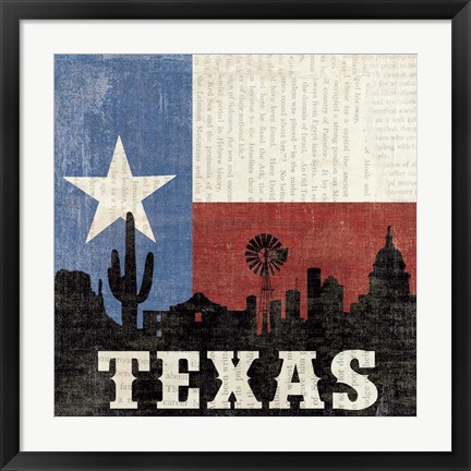 Framed Texas Print