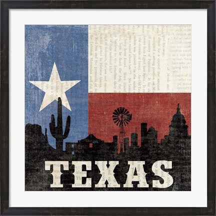 Framed Texas Print