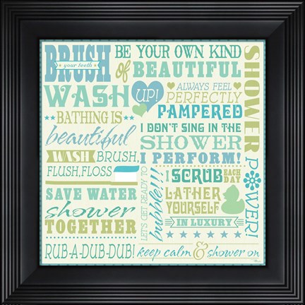 Framed Wash Up V Print