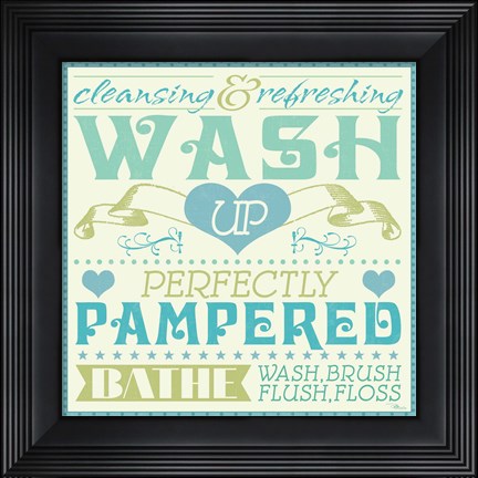 Framed Wash Up VI Print